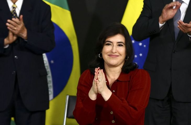 Vice-governador e chefe da Casa Civil prestigiam posse da nova ministra Simone Tebet