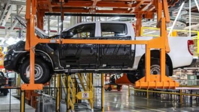 Linha de montagem da nova Ranger na fábrica da Ford