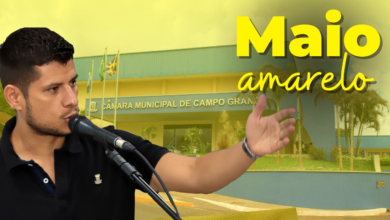 Tiago Vargas apoia campanha Maio Amarelo promovida pela Câmara Municipal de Campo Grande