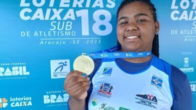 A MELHOR DO BRASIL – Vitória Barreto é medalha de ouro em arremesso de peso no Campeonato Brasileiro de Atletismo Sub18