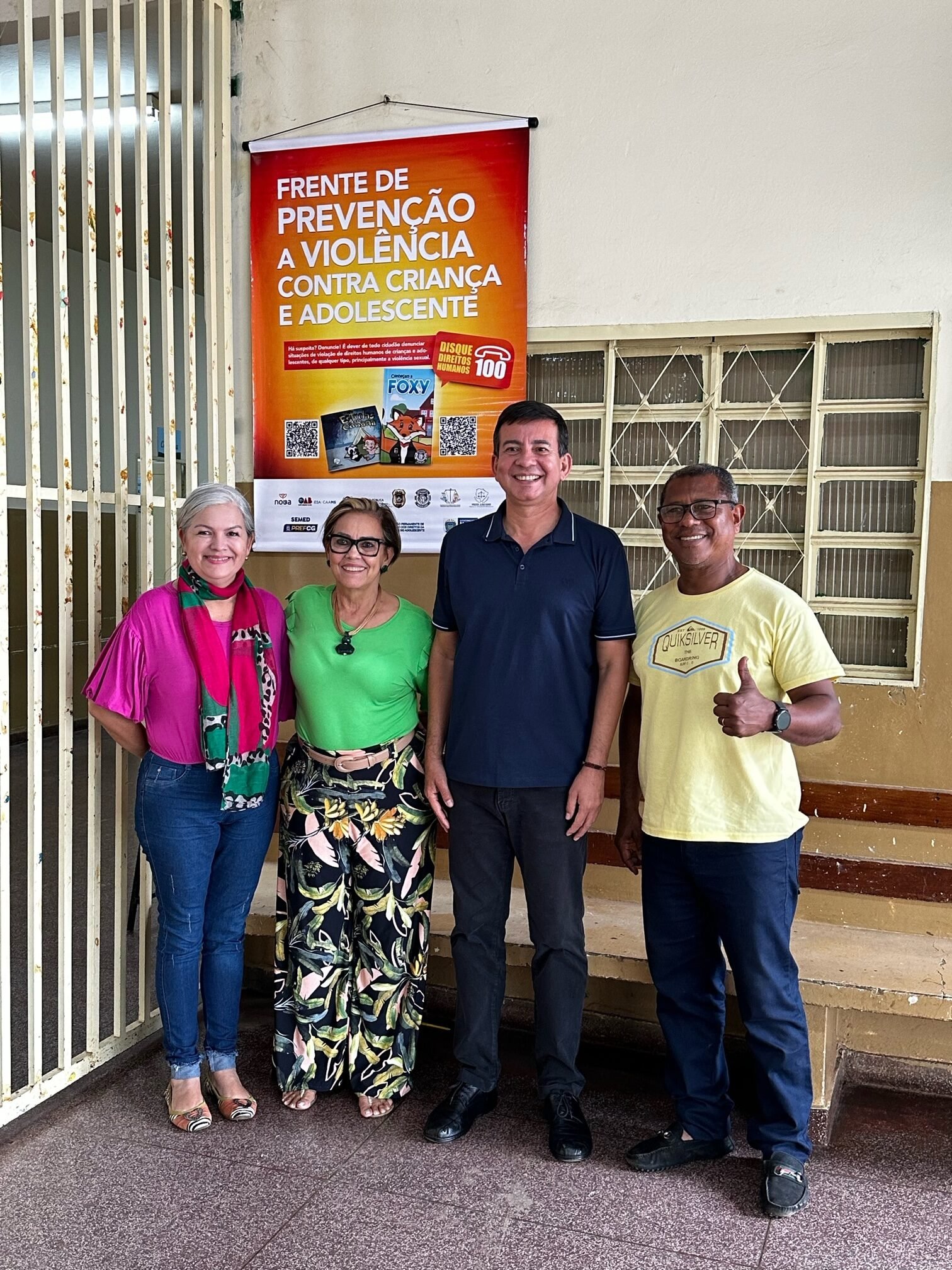 Frente de Prevenção a Violência contra Criança e Adolescente leva campanha educativa de prevenção a escolas no Colibri, Universitário e Alves Pereira