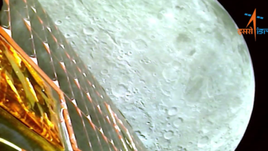 Sonda Chandrayaan-3 manda fotos da Lua após separação de módulos