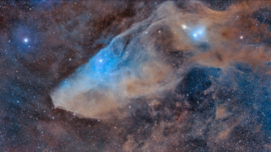 Destaque da NASA: nebulosa de reflexão azulada é a foto astronômica do dia