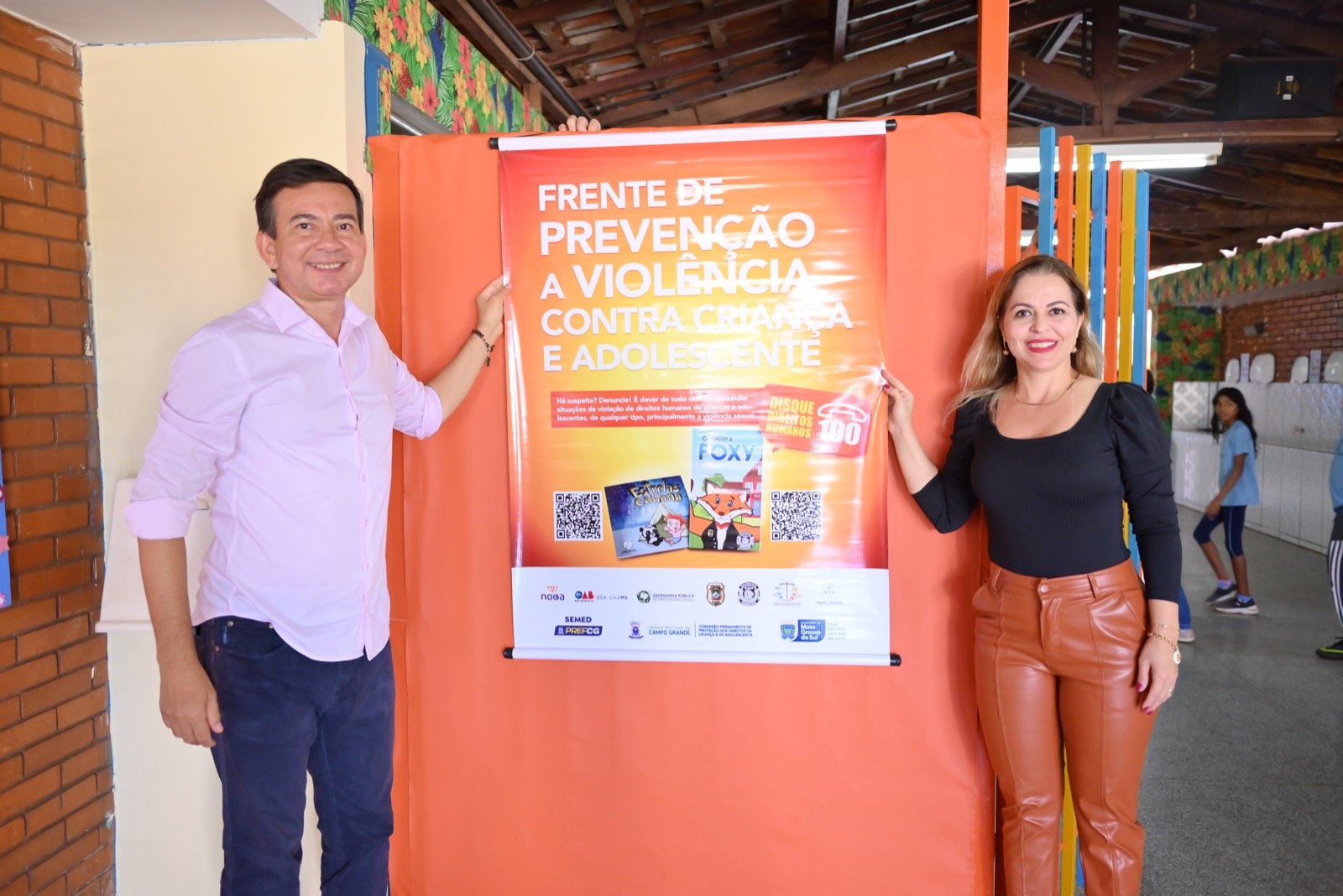 Frente de Prevenção a Violência contra Criança e Adolescente leva campanha educativa de prevenção a escolas no Rita Vieira, Vila Albuquerque e Vila Carlota