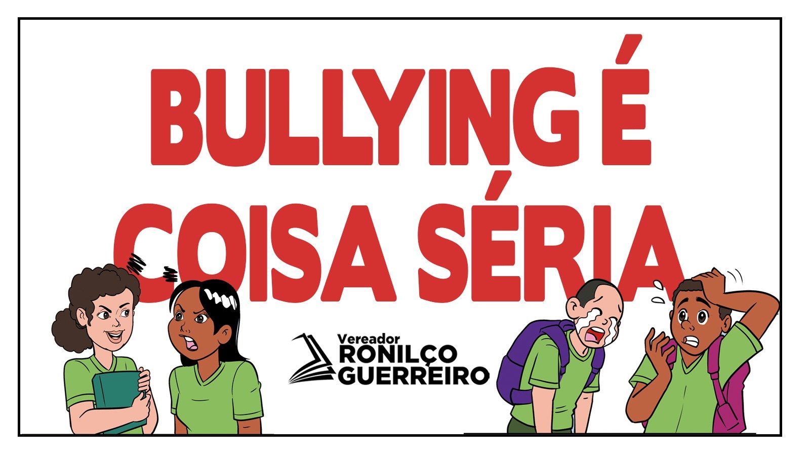 Ronilço Guerreiro lança novo gibi no Dia Mundial de Combate ao Bullying