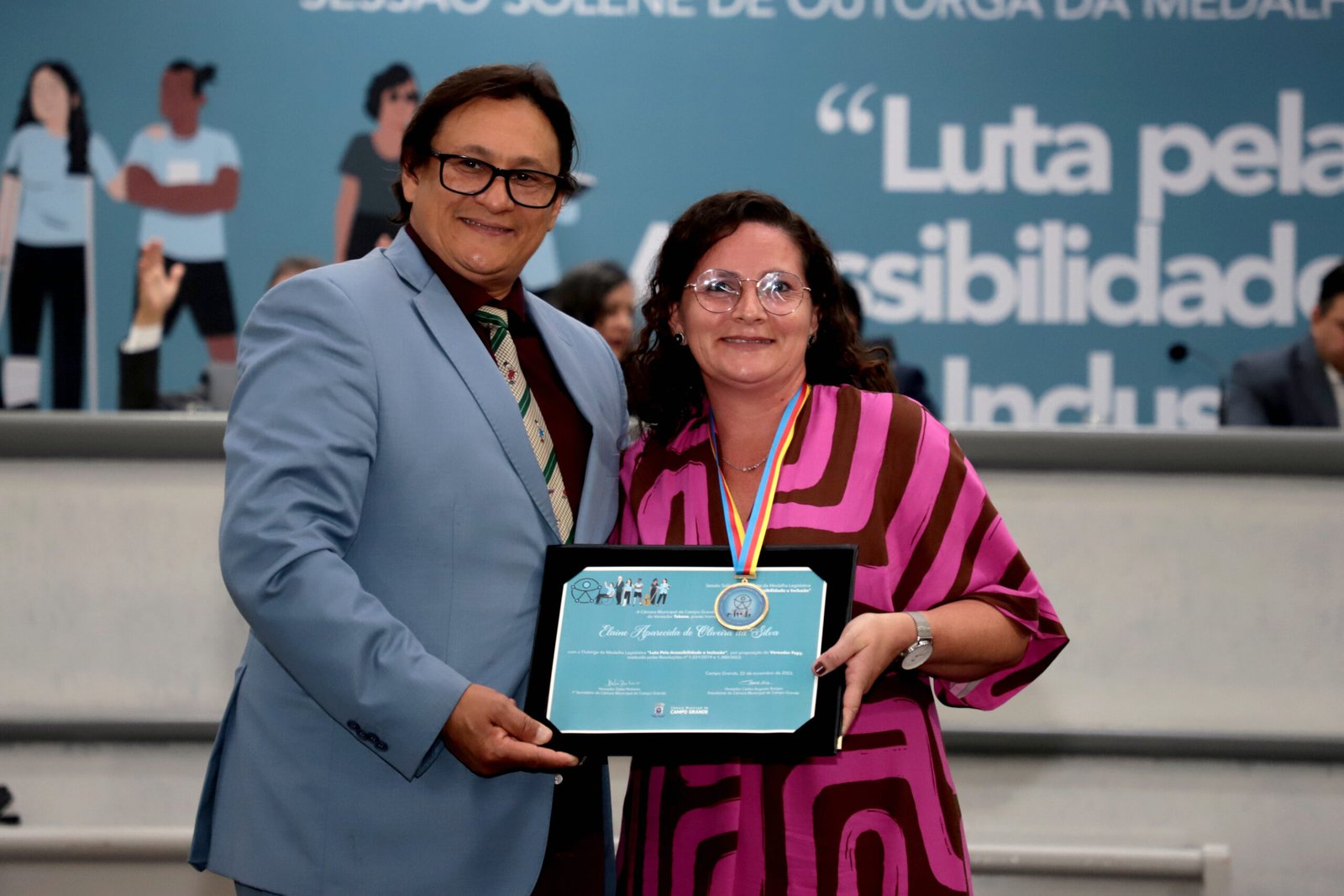 A luta pela acessibilidade e inclusão é homenageada pelo vereador Tabosa no Parlamento Municipal