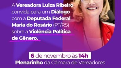 Deputada Federal Maria do Rosário vem à Campo Grande discutir a violência política de gênero na Câmara Municipal