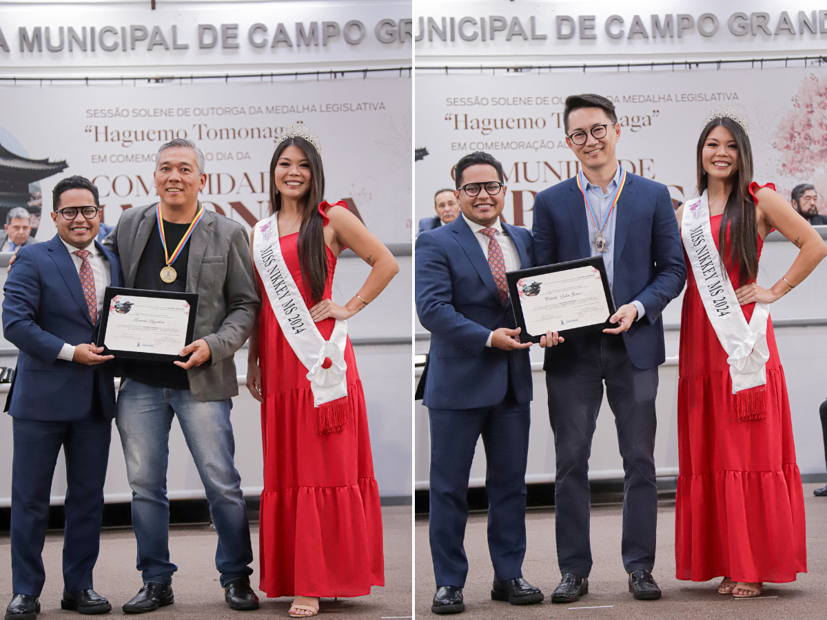 Papy homenageia massoterapeuta e presidente da ACB pelo Dia da Comunidade Japonesa