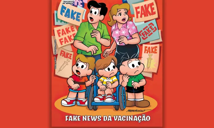 Revista em quadrinhos esclarece sobre as fake news da vacinação