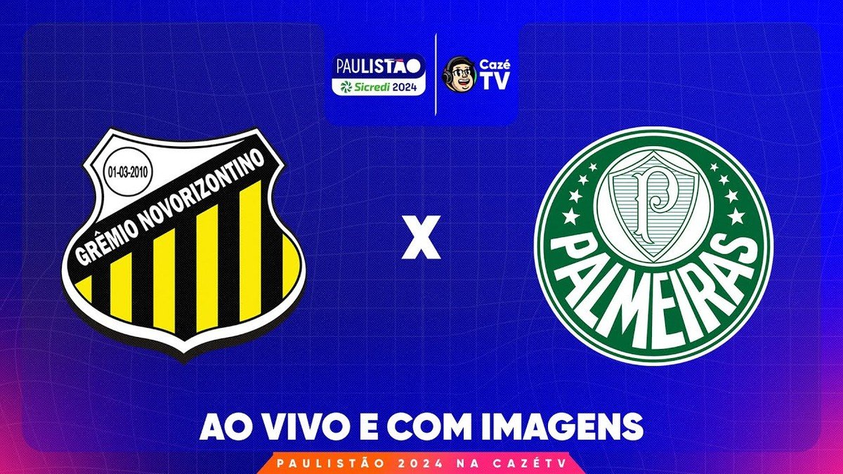 Novorizontino x Palmeiras: como assistir ao jogo do Paulistão 2024 na CazéTV