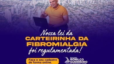 Lei criada por Ronilço Guerreiro: Portadores de Fibromialgia devem se cadastrar para garantir atendimento prioritário