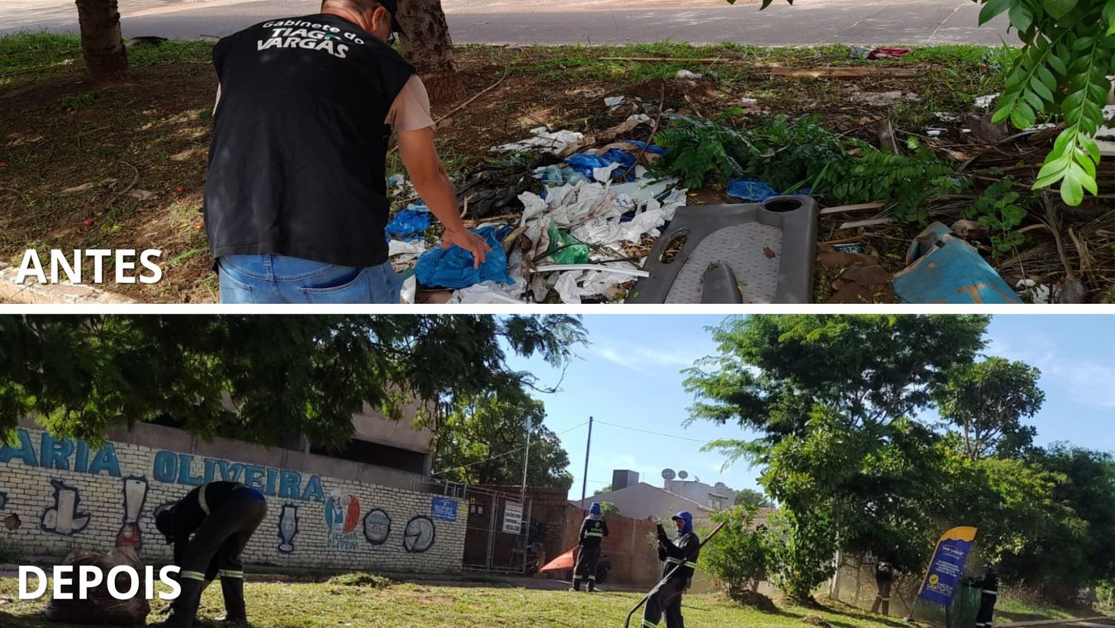 Pedido atendido do vereador Tiago Vargas resulta em limpeza e revitalização na Avenida Marajoara