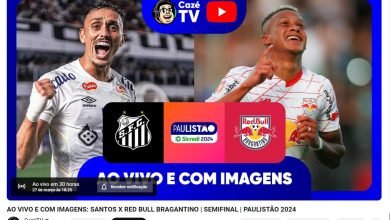 Santos x RB Bragantino: como assistir à semifinal do Paulistão na CazéTV