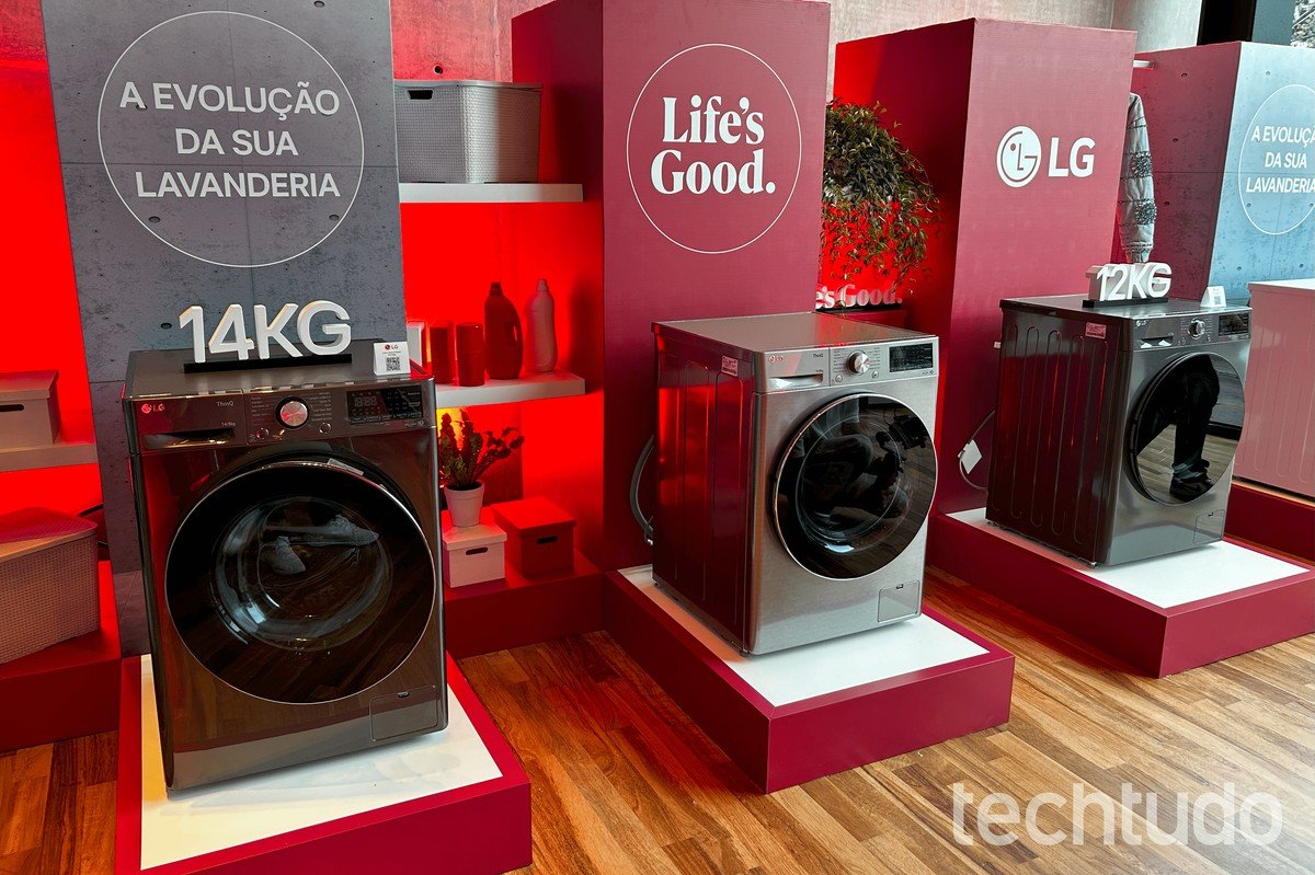 Máquinas de lavar smart da LG têm recursos de IA e integração com Alexa