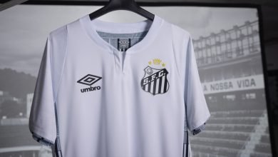 Umbro homenageia a Vila Belmiro nos novos uniformes do Santos para 2024