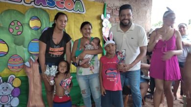 União de pessoas leva celebração de Páscoa a mais de 400 crianças do bairro Serraville