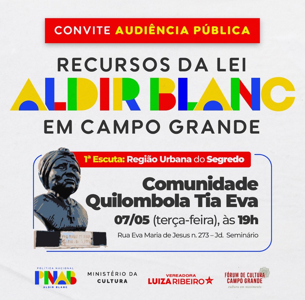 Câmara Municipal e Ministério da Cultura promovem escutas públicas sobre a Lei Aldir Blanc em Campo Grande