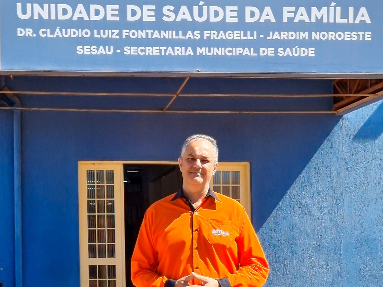 Durante fiscalização, vereador Prof. André Luis elogia ampliação da unidade de saúde do Noroeste