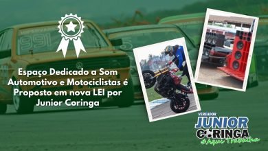 Espaço Dedicado a Som Automotivo e Motociclistas é Proposto em nova LEI por Junior Coringa