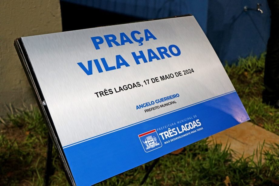 Moradores do Vila Haro tem novo espaço de lazer com a inauguração da Praça Pública do bairro