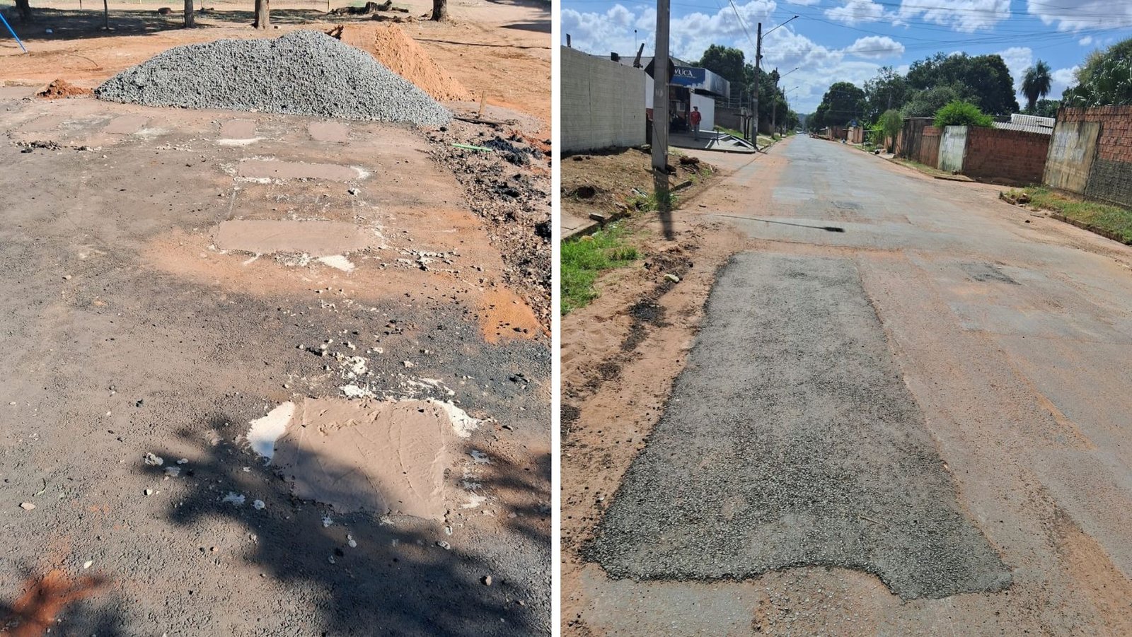 Pedido do vereador Tiago Vargas é atendido com tapa-buraco na rua Dom Fernandes Sardinha