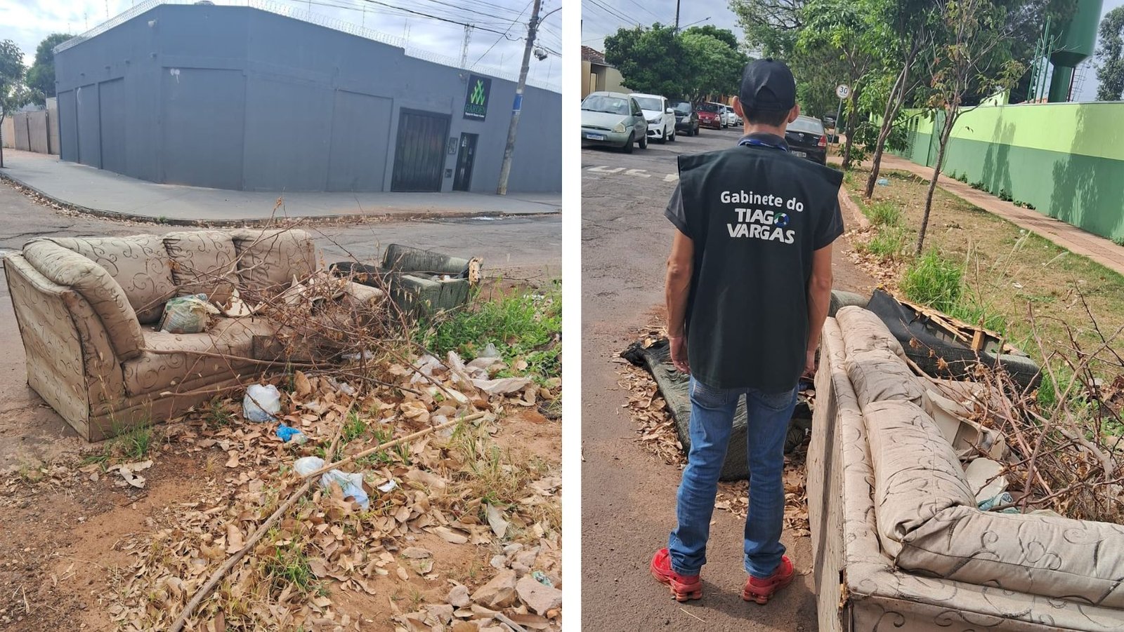 Tiago Vargas requer serviço de limpeza em rua do bairro Vila Taveirópolis