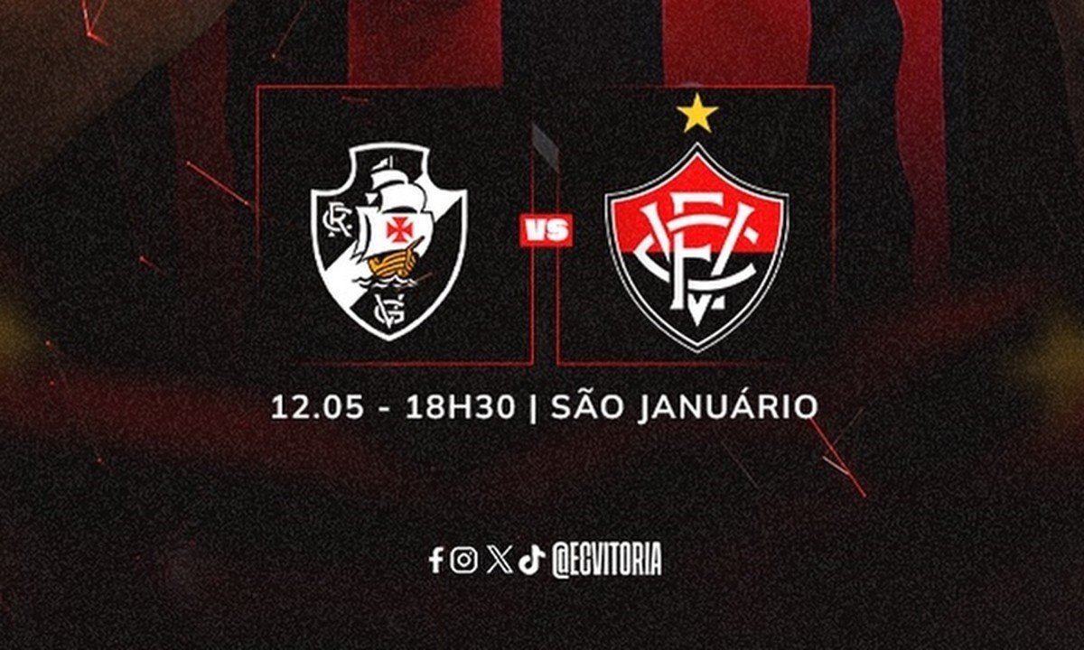 Vasco x Vitória ao vivo: veja horário, escalações e onde assistir online