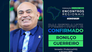 Vereador Ronilço Guerreiro ministra palestra em evento do RenovaBr que acontece em Brasília