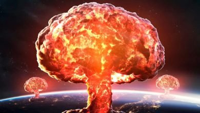 Explosões nucleares gigantes vistas do espaço