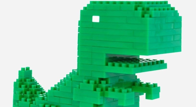 Google agora vende Chrome Dino montado em peças tipo LEGO; veja o preço