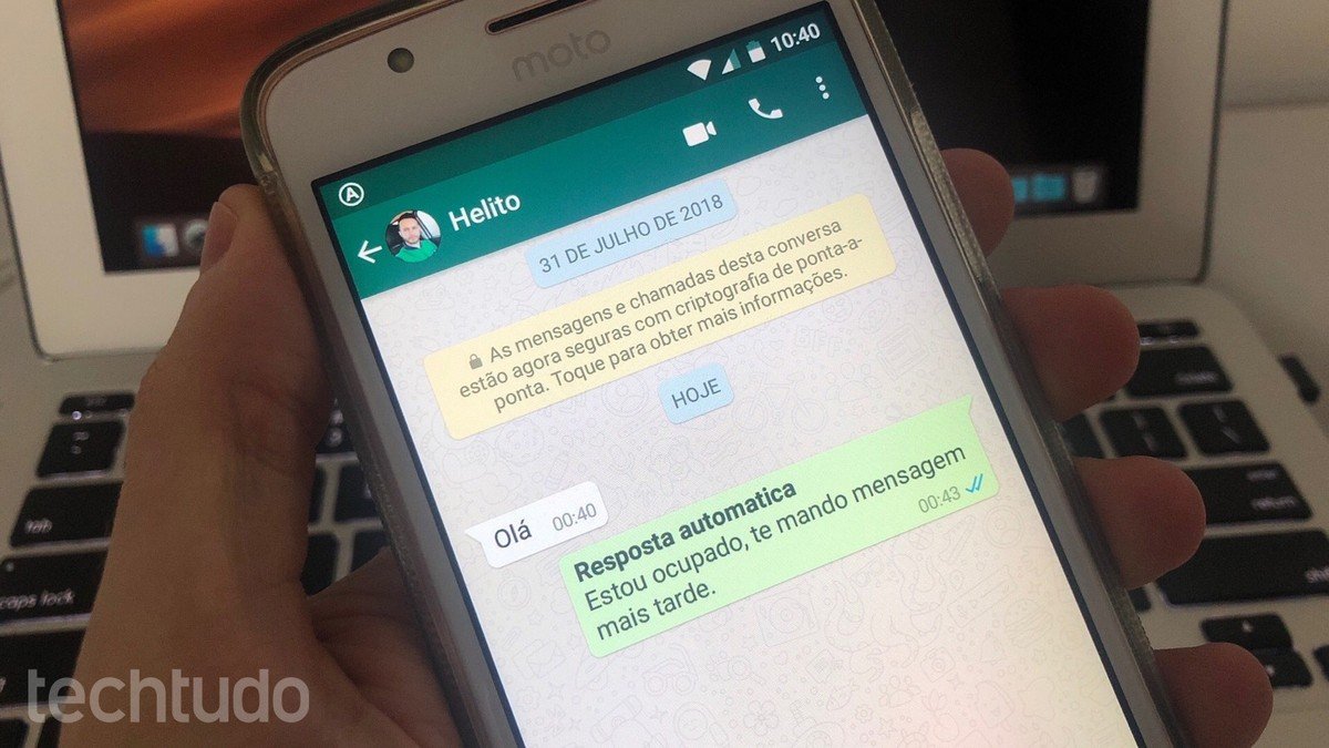 Como colocar mensagem automática no WhatsApp Business e pessoal