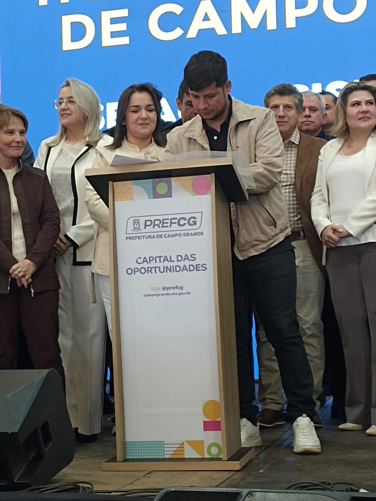 Vereador Tiago Vargas marca presença no lançamento do Hospital Municipal de Campo Grande ao lado de Adriane Lopes e Tereza Cristina