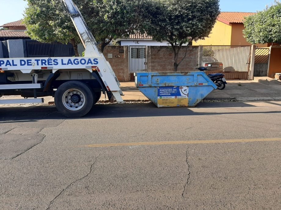 Caçambas do Mutirão da Limpeza já estão sendo instaladas no Santa Rita e Nossa Senhora das Graças