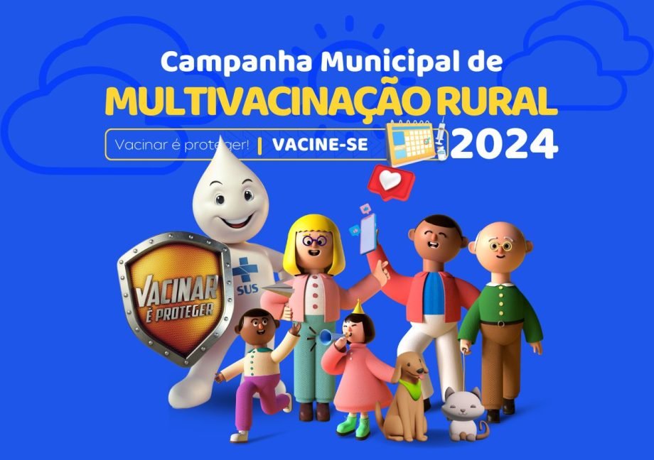 Campanha de Multivacinação Rural 2024 começa no próximo sábado (17). Veja quem pode se vacinar