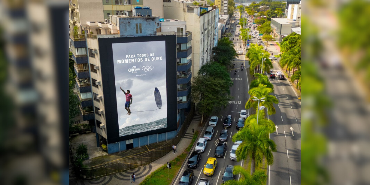 Corona Cero exalta Gabriel Medina em ação com foto viralizada